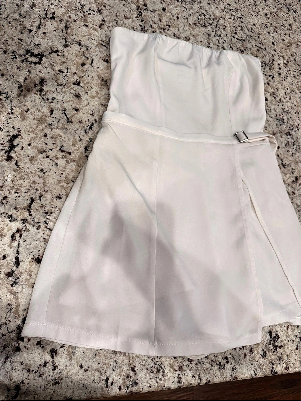 Hello Molly Time To Myself Strapless Playsuit White Small